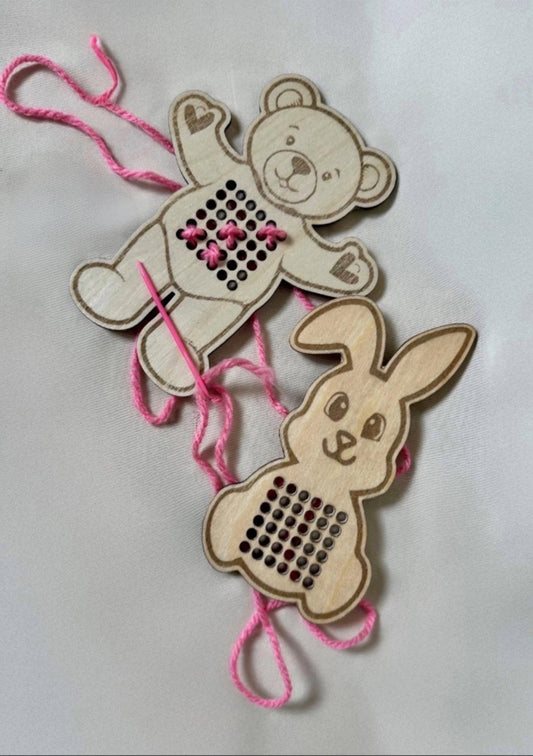 Lacing Boards- 2 piece Animals